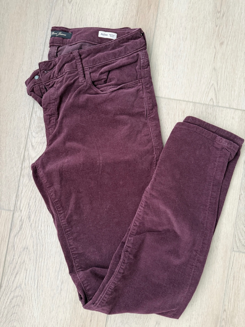 Mavi Corduroy Pants in Plum